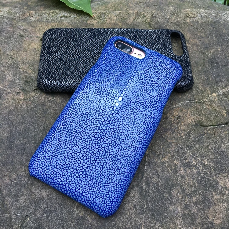 

Stock ! 6 Color Real Natural Genuine Water Stingray Skin Leather Case for iphone 6 6s 7 plus 4.7'' 5.5'' Luxury Back Cover