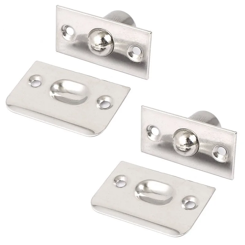 

Strike Plate Closet Door Stainless Steel Ball Catch Latch Catcher 2pcs