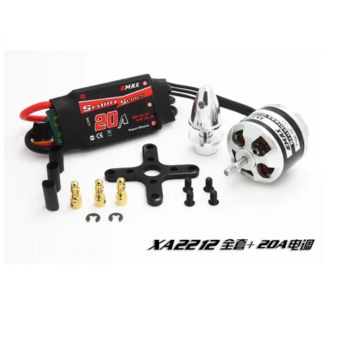 820kv do Motor 1400kv com Kit para rc Emax Brushless Avião Quadcopter 20a Esc Xa2212 980kv