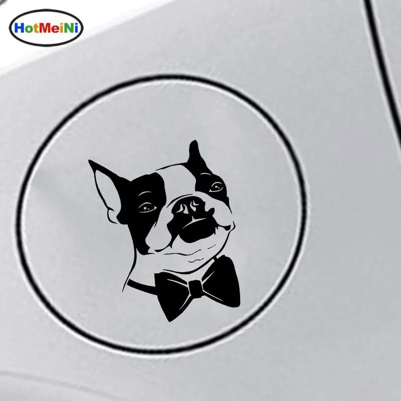 Boston Terrier Profile Silhouette Decal Sew Dog Crazy