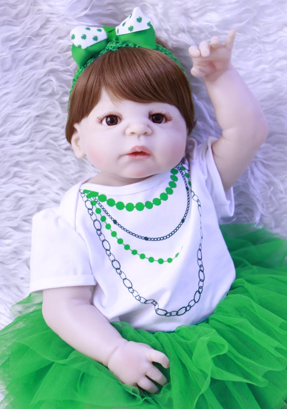 55 см силиконовые куклы Reborn Babies все виниловые с имитацией bebe Детские Модные