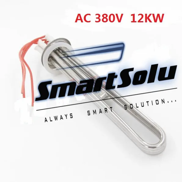 

Free Shipping AC 380V 12KW Stainless Steek Heater Electric Heating Element with Red Wires
