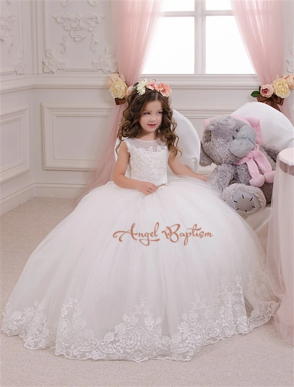 bling flower girl dresses