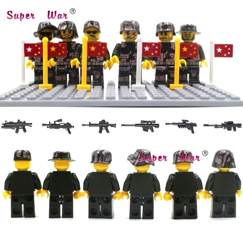 

60pcs starwars Military Modern Battlefield Navy Police building blocks action bricks boys interesting toys for kids