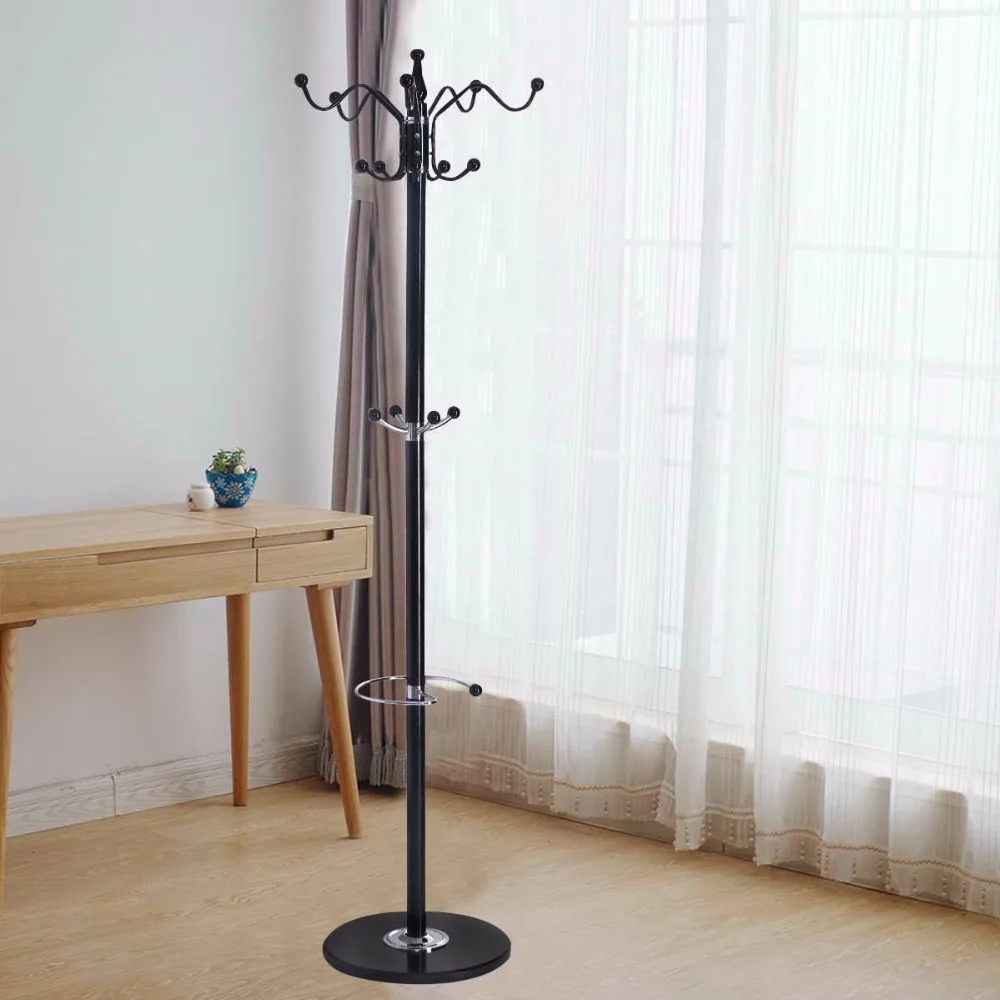 Aliexpress Giantex 15 Hooks Coat Rack 70 Metal Hat Giantex 15 Hooks Coat Rack 70 Metal Hat Jacket Stand Tree Holder Bags Hanger With Marble Base Clothes Racks Hw51724