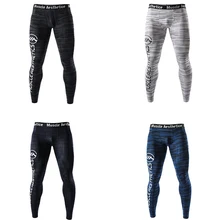 Для мужчин плотно облегающие леггинсы бег спортивный мужской спортивные штаны для тренажерного зала Quick dry Брюки тренировки Фитнеса Йоги плавки