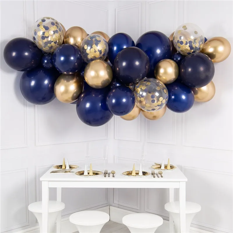 10x11" Midnight Blue Qualatex latex balloons for Parties Weddings 