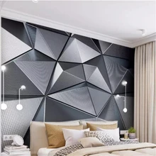 Beibehang papel де parede пользовательские обои 3D твердые геометрические атмосферные металлические Гостиная ТВ фон обои папье peint
