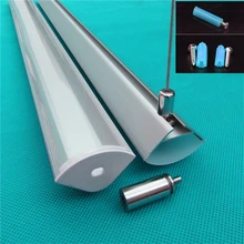 10 шт./лот 40 дюймов 1 м Светодиодная панель освещения, 20 мм 45 градусов с двойным рядом камней алюминиевый профиль матовая прозрачная крышка, Подвесные светодиодные Алу канал