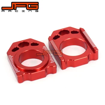 

BILLET ALUMINUM REAR CHAIN ADJUSTER AXLE BLOCKS FOR CR125 CR250 CRF250R CRF250X CRF250 CRF450 R X CRF450R CRF450X Motorcycle