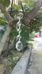 30 шт./лот 38 мм люстра призмы СТЕКЛО освещения подвески Suncatchers для нити Гирлянды Висячие капли