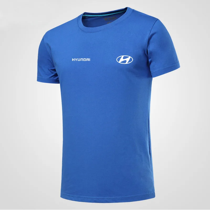 Unisex T shirts Hyundai logo printed summer casual funny brand clothing ...