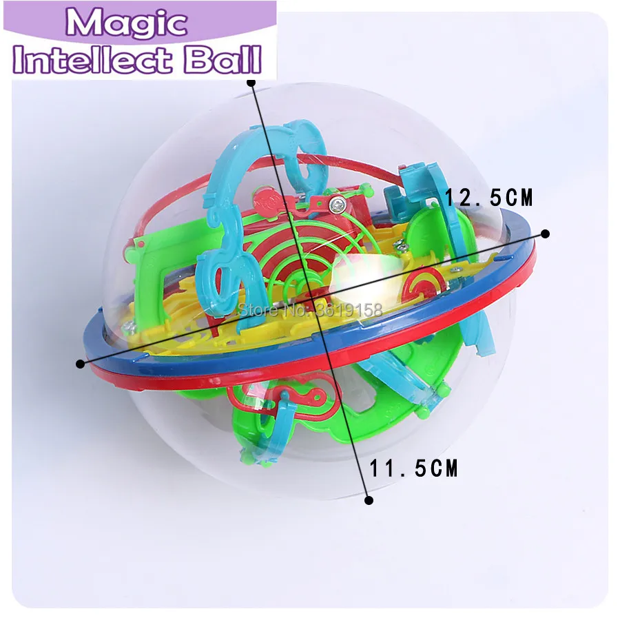 3D магический развивающий шар-лабиринт 99/100/158/299 шагов, IQ баланс perplexus магнитный шар мрамор игра-головоломка для детей и малышей, игрушки для взрослых