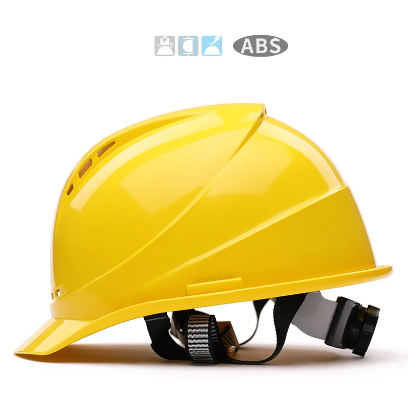6 цветов защитный шлем Рабочая крышка высокопрочный ABS материал Инженерные шлемы жесткая шляпа Строительная Защитная жесткая шляпа