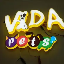 Осветительный, акриловый мини линия светодиодных букв световая вывеска 3D буквы акриловая люстра со светодиодами вывеска для рекламы