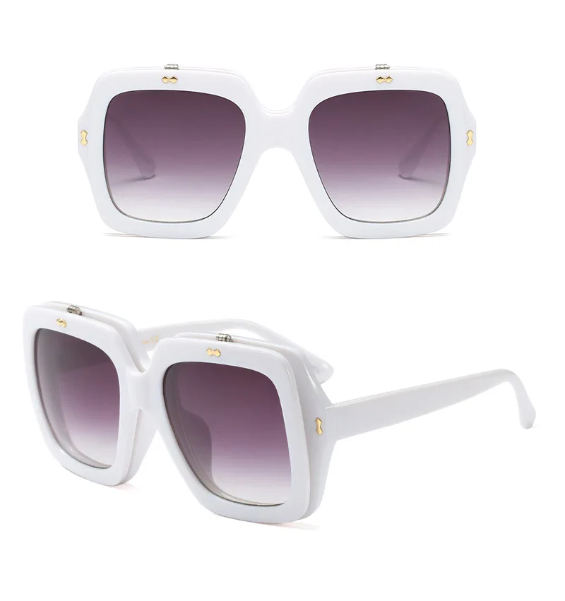 2018 Oversized Square Women Sunglasses(26)