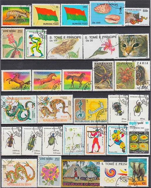 Buy 500PCS Lot Good Condition Postage Stamps Collections From Many Countries