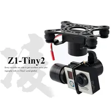 Free shipping Zhiyun Tiny2 aerial gopro bruhsless gimbal 3axis for Hero 3 3+ 4 DJI Phantom 2 F450 F550 X525 drone