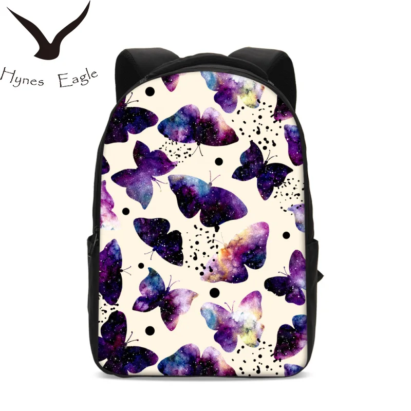 

Hynes Eagle Backpacks Butterfly Printing School Bag For Girls Bookbag Travel Backpacks Casual Laptop Backpacks Mochila Escolar