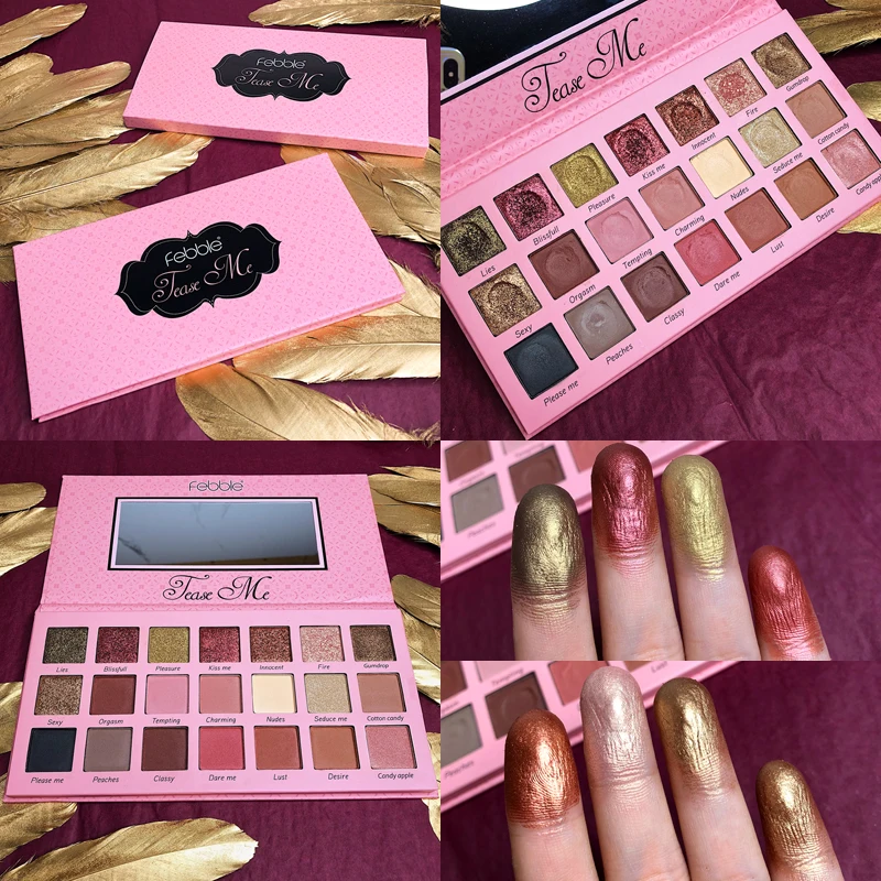 

21 Color Eyeshadow Palette Pressed Glitter Shimmer Matte Eye Shadow Pallete Smoky Makeup Eye shadow Palette hua for beauty