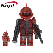 50 шт. прото Тип Zaku ранний тип кирпичи Solider мобильный костюм Белый Волк тигр Zagu строительные блоки детский подарок игрушка PG2010