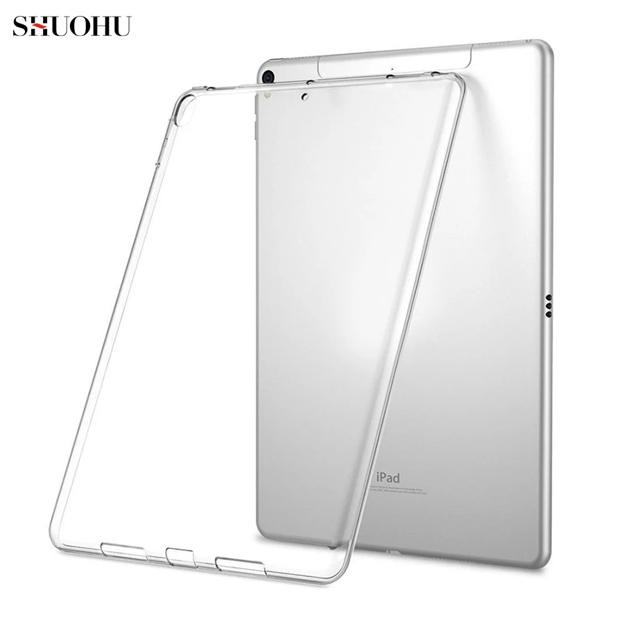 

Phone case For Apple Pad 9.7" Inch 2018 Back Soft TPU Protective Cover Silicone Tablet Clear Case For New Pad Anti-knock
