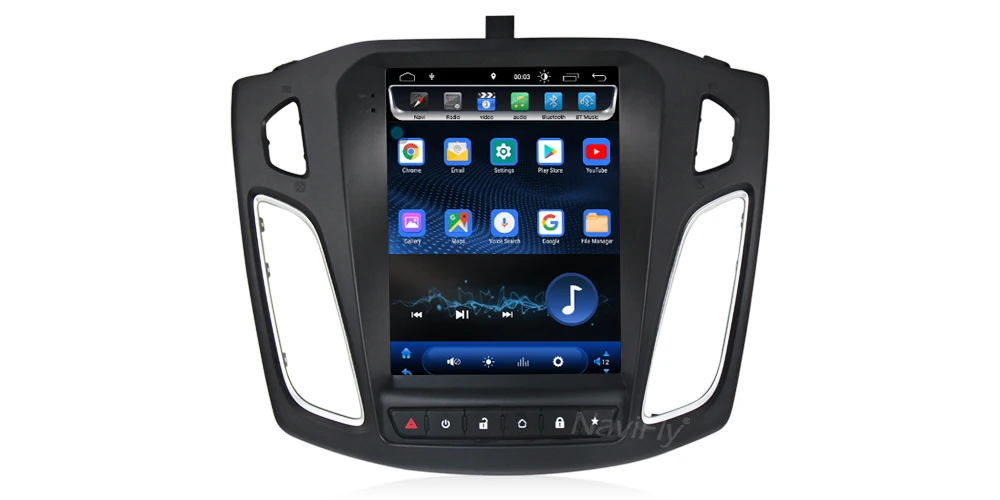 Excellent NaviFly Tesla style IPS Screen Auroradio GPS navigation Android 8.1 Car multimedia player for Ford FOCUS 2012-2017 5