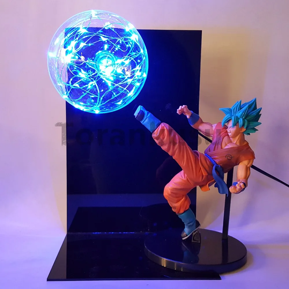 Dragon Ball Z Бог Гоку Супер Saiyan фигурки светодиодные Аниме Драконий жемчуг Z DBZ fe Бог Сон Гоку лампа