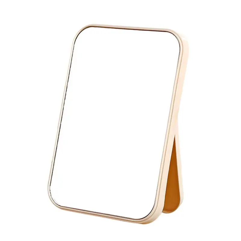 Женское простое дизайнерское портативное зеркало для макияжа Лица Компактное складное настольное косметическое зеркало для макияжа