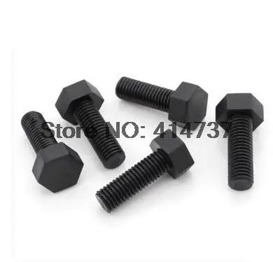 

100pcs M5 White or Black Nylon Plastic Hex Bolt Hex Head Screw Insulation Bolt Length 6mm-50mm