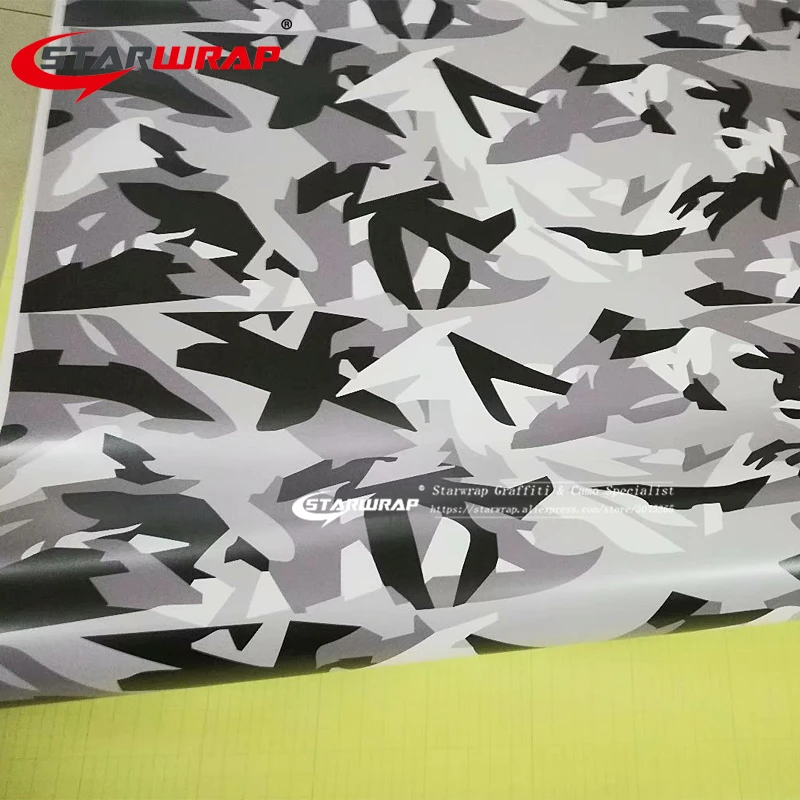 Starwrap Camo Vinyl Wrap Camouflage Vinyl Film Sticker Air Bubble Free camouflage wrapping film