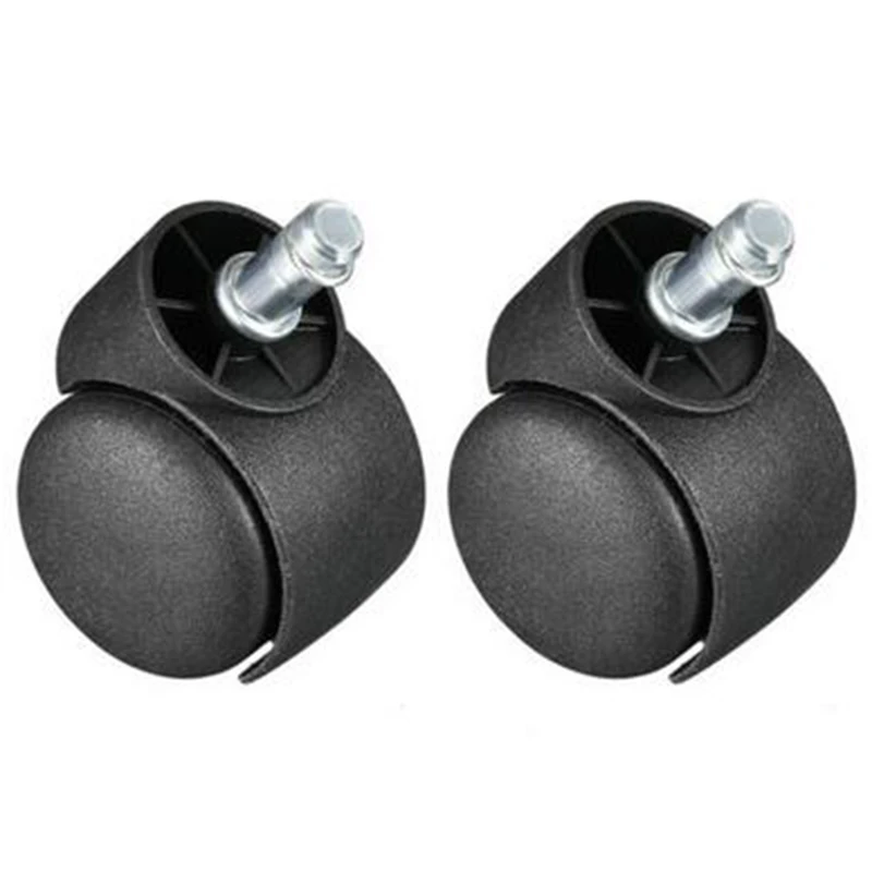

Universal Chair Casters 11x22mm Stem Mount 360 degrees Black Replacement 2Pcs 2-inch Office Durable Industrial