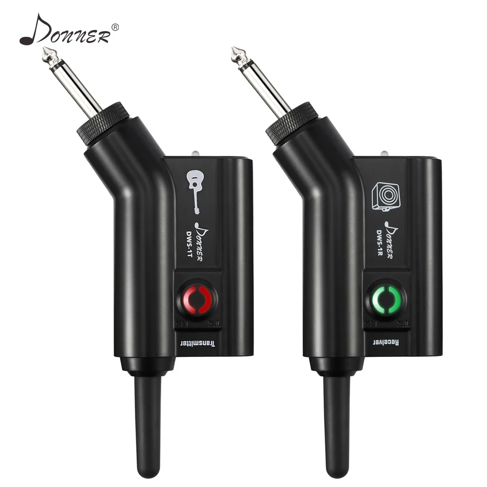 

Donner Digital Wireless Guitar System Transmitter Receiver 60M Transmission Range Built-in Rechargeable Lithium Battery UHF New