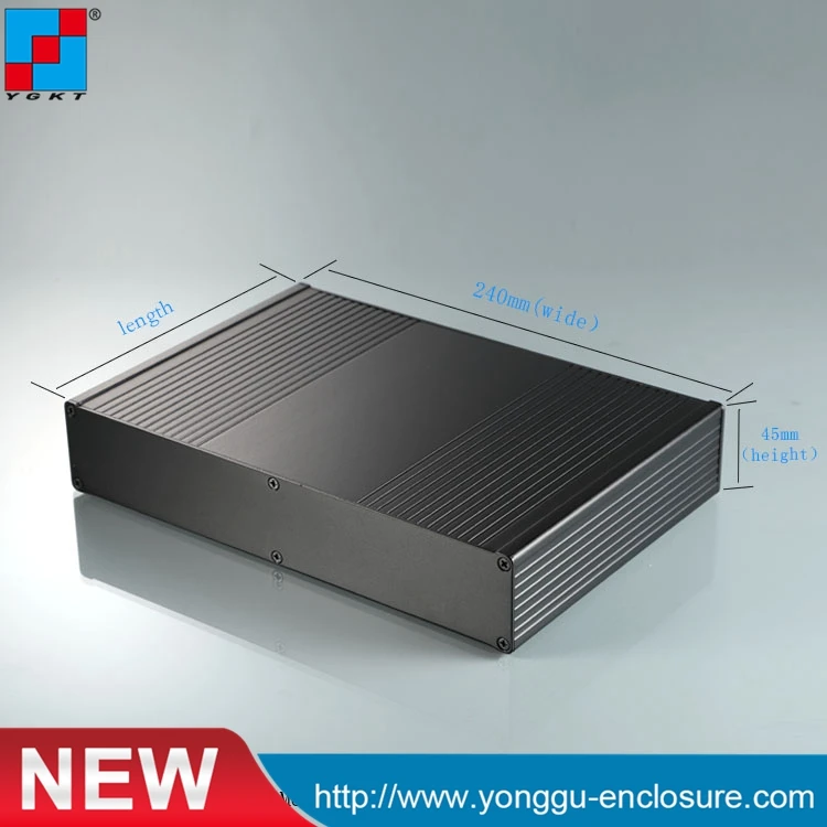 YGK-031 240*45-160mm Communications equipment chassis / Inverter aluminum housing / PCB Instrument equipment enclosure YGK-031 240*45-160mm Communications equipment chassis / Inverter aluminum housing / PCB Instrument equipment enclosure