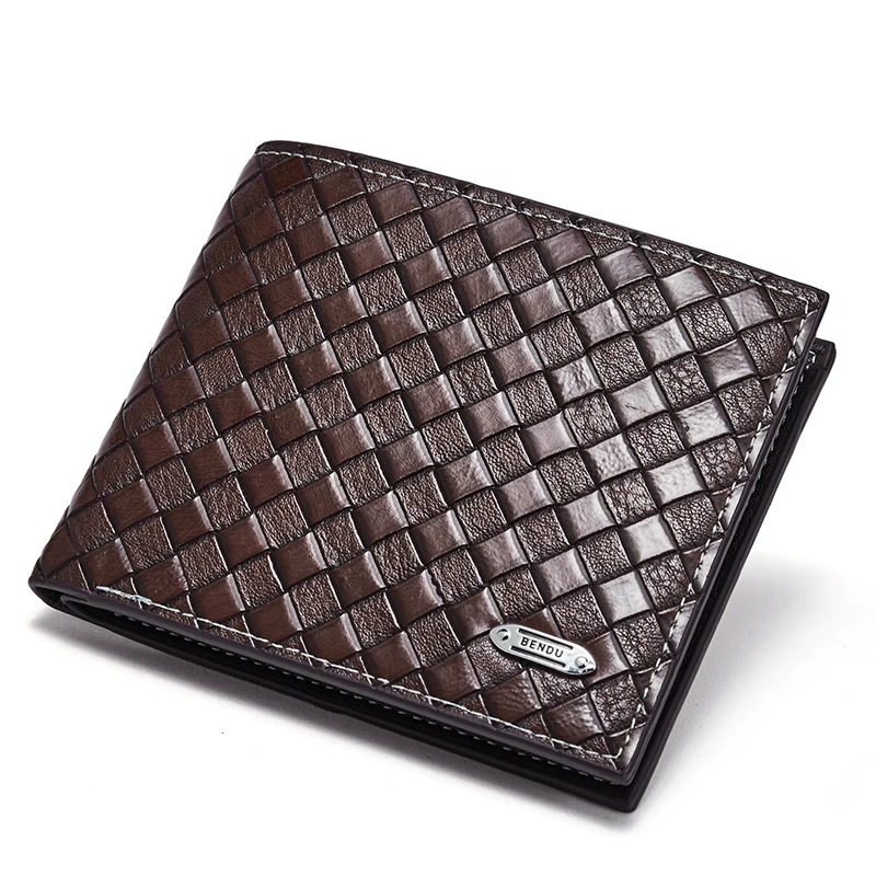 CHALLEN Vintage Men Leather Brand Luxury Wallet Short Slim Male Coin Pocket Purses Money Clip Credit Card Cartera Male Clutch