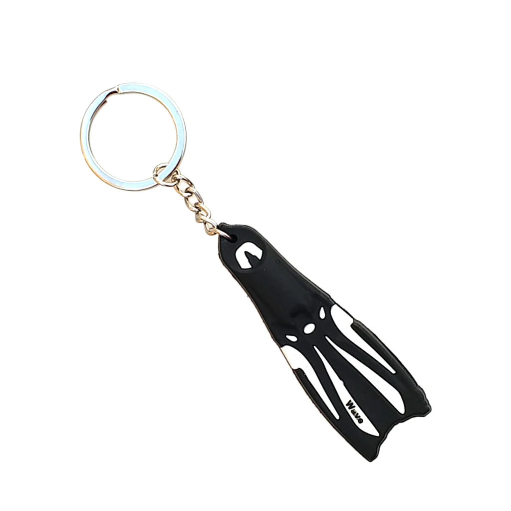 Scuba Diving Fin Flipper Key Chain for Men and Women Keyring for Boat Kayak Surfing Sailing Car Keys Accessory - Various Colors