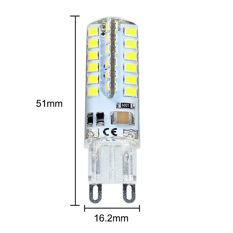 1 шт. супер яркая мини светодиодная лампа 4 Вт 110 в G9 Светодиодная лампа 48SMD 2835 прожектор Свеча заменить галогенные лампы 35 Вт - Испускаемый цвет: Холодный белый