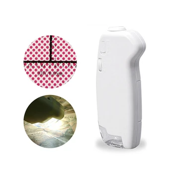 

80x Pocket Microscope with 2 LED Light Source and Reading Scale