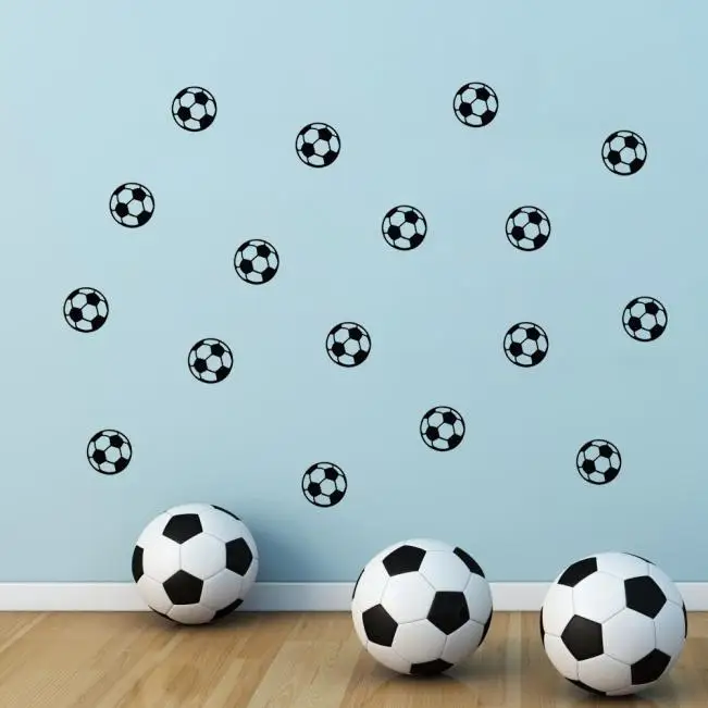 Decor Hogar Soccer Children's Room BedRoom Background Wall Stickers For Kids Rooms Living Room Wall Sticker Bedroom Decor @4