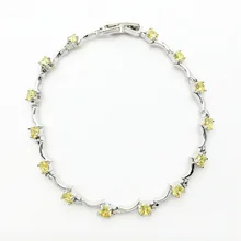 Бренд, высокое качество, Роскошные браслеты для женщин, Мона Лиза, белый, плиссированный, золотой, желтый, кубический циркон, браслеты