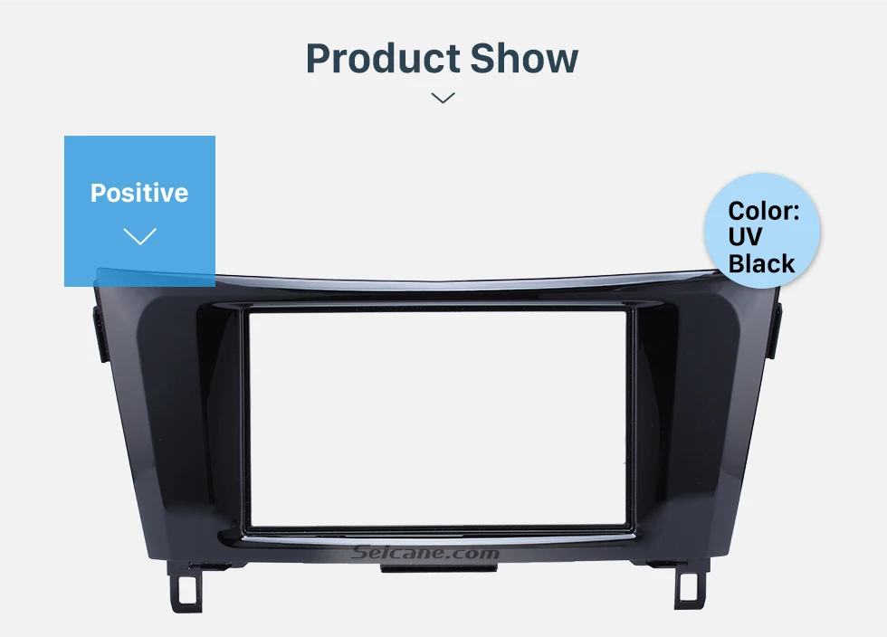 Seicane 2 Din стерео панель рамка отделка ободок автомобиля радио фасции Dash монтажный комплект для Nissan X-Trail Qashqai UV черный
