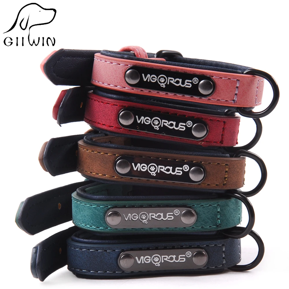 

Small Dog Collars Leash Solid Pet Collar for Cat Accessories Leather Dogs Collars Puppy Adjustable Dog-Collar Pet Product YS0076