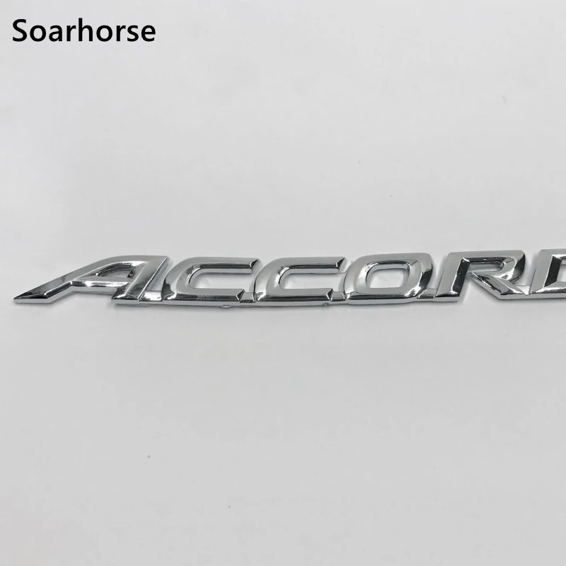 

For Honda Accord Car Rear Trunk Lid Accord Logo Sticker Chrome Emblem Badge Decal