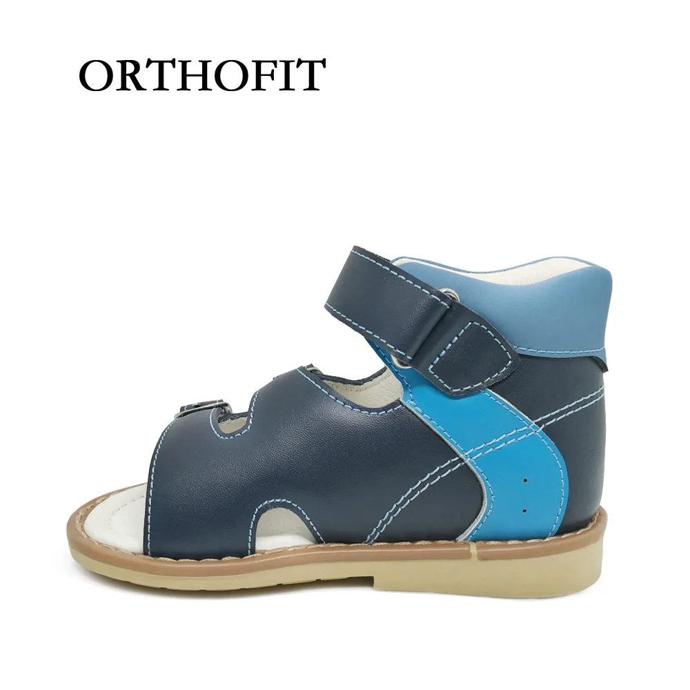 Russo Disegno Colori Misti Sandali Per I Ragazzi Scarpe Ortopediche Per Bambini Bambini Scarpe di Cuoio Durevole in Russo Disegno Colori Misti Sandali Per I