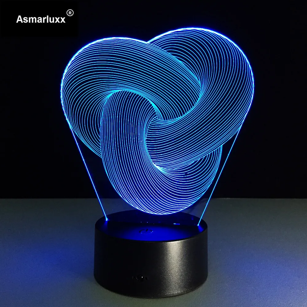 Asmarluxx Abstract 3d led lamp0001