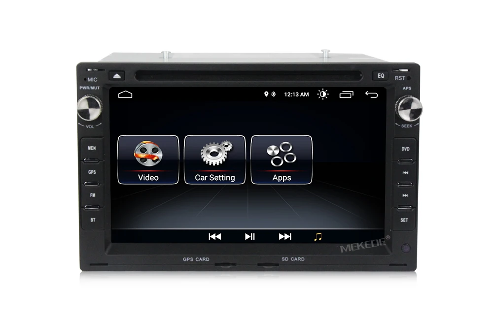Excellent MEKEDE 2DIN HD 1024X600 android 8.1 car gps dvd player fit for VW/Volkswagen/PASSAT/B5/MK5/GOLF/POLO/TRANSPORTER+16G MAP 10