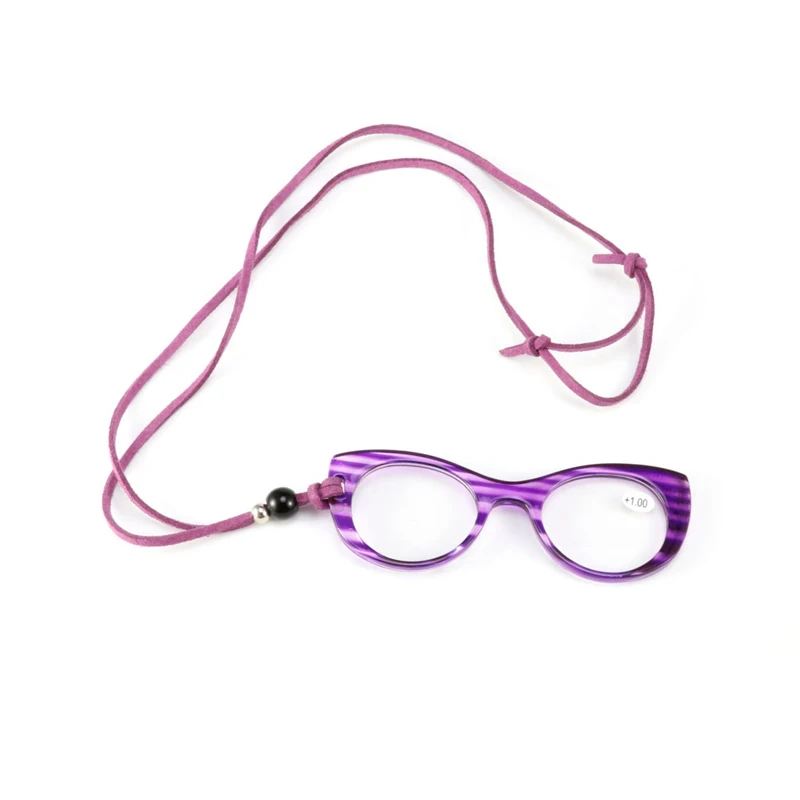 Zilead, переносные Висячие очки для чтения на шее для женщин и мужчин, кошачьи глаза, кулон, ожерелье, дальнозоркость, дальнозоркость, очки для дальнозоркости+ 3,5