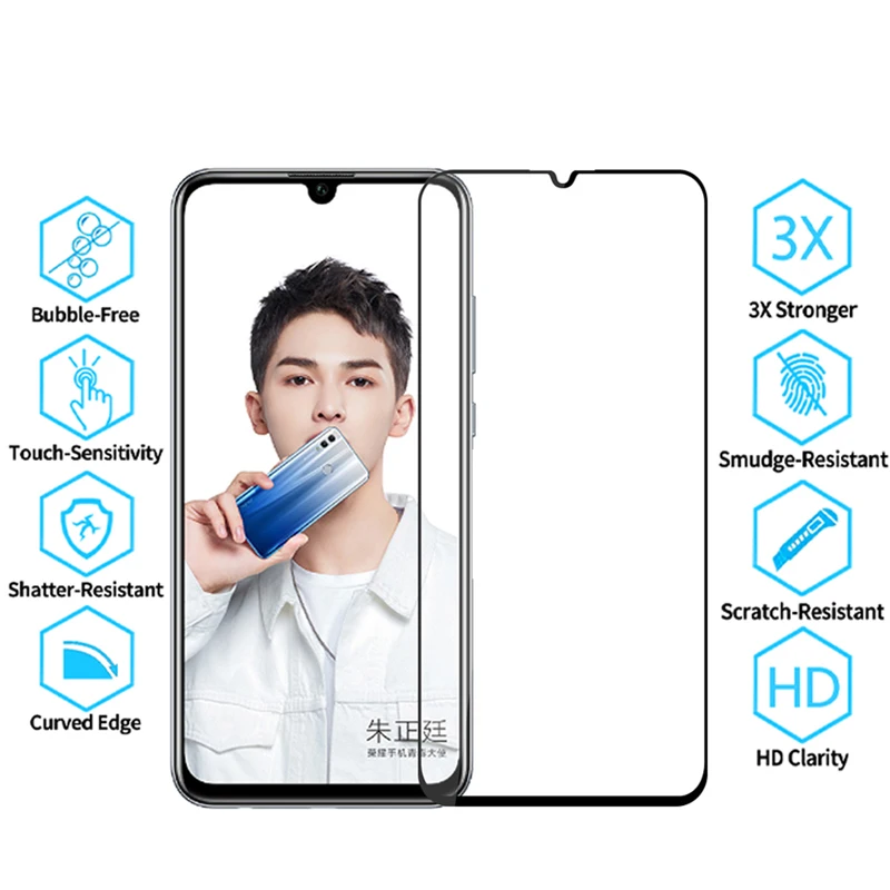 Защитное стекло для huawei honor 9 light протектор экрана 10 lite армированный закаленный