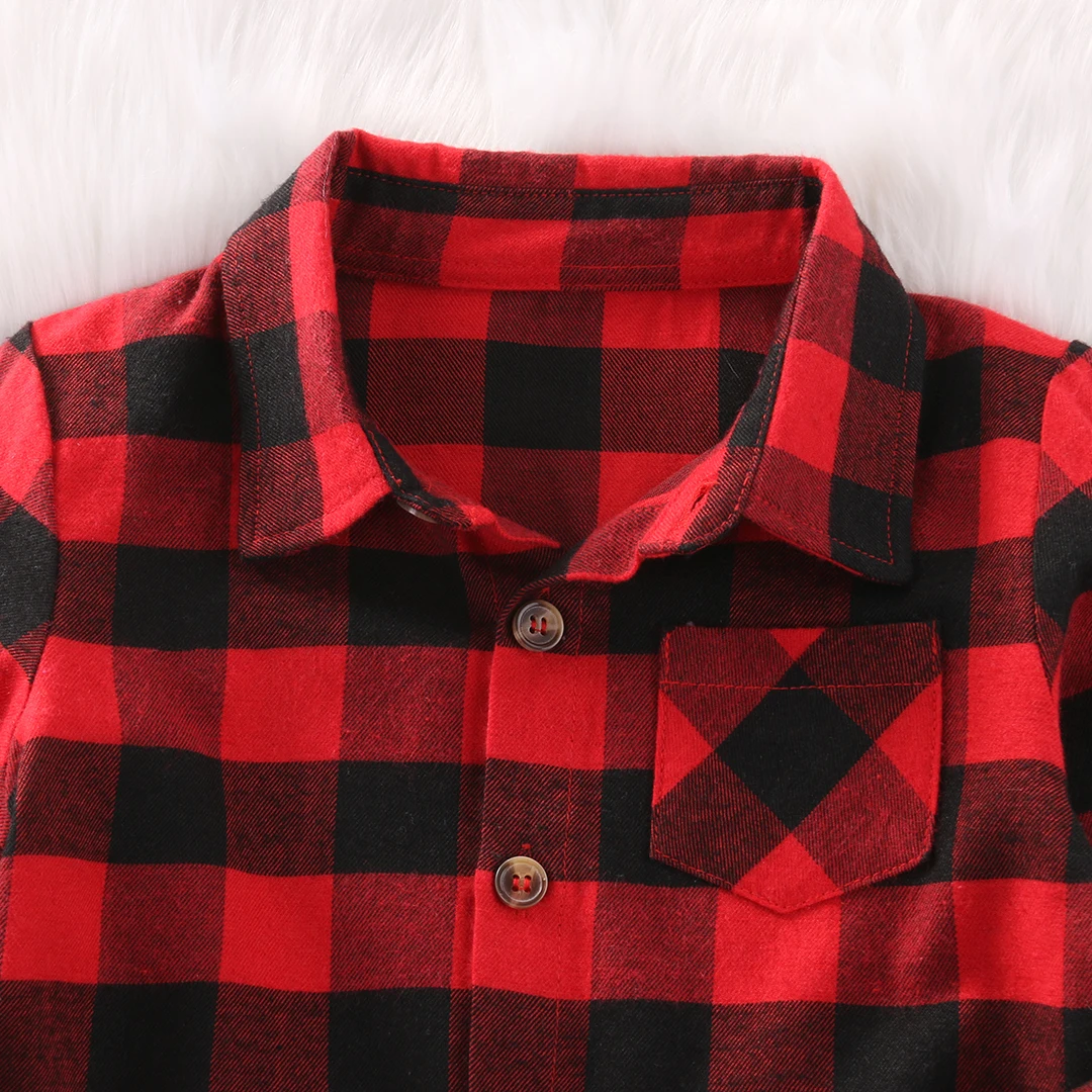 Модная осенняя классическая рубашка с длинными рукавами для мальчиков и девочек шотландка клетчатые рубашки топы одежда