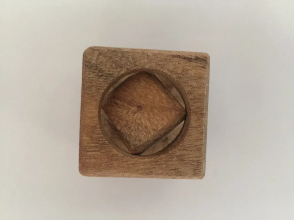

2019 4x4x4cm Natural Original Color Cube in Cube Fidget Infinity Gadget Stress Relief Decompression Toy Kids Toys For Children